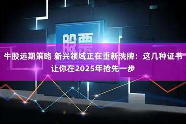 牛股远期策略 新兴领域正在重新洗牌：这几种证书让你在2025年抢先一步